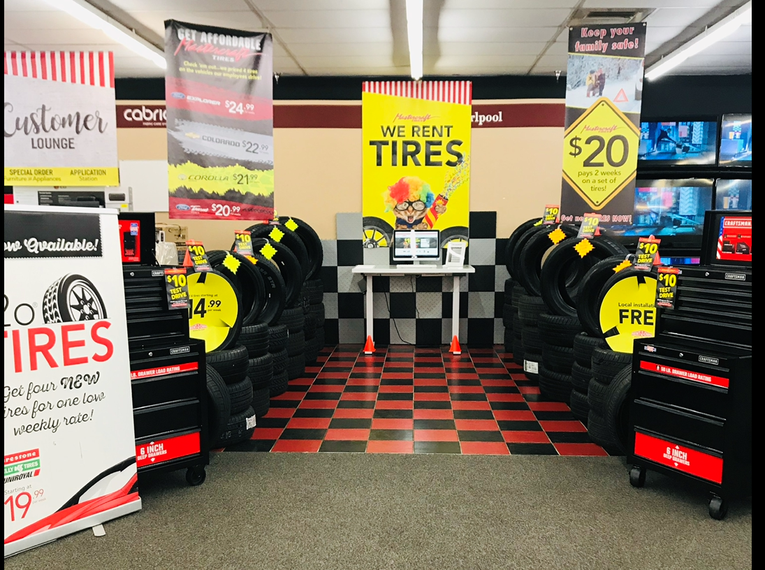 Rent-to-own tire store in Louisa